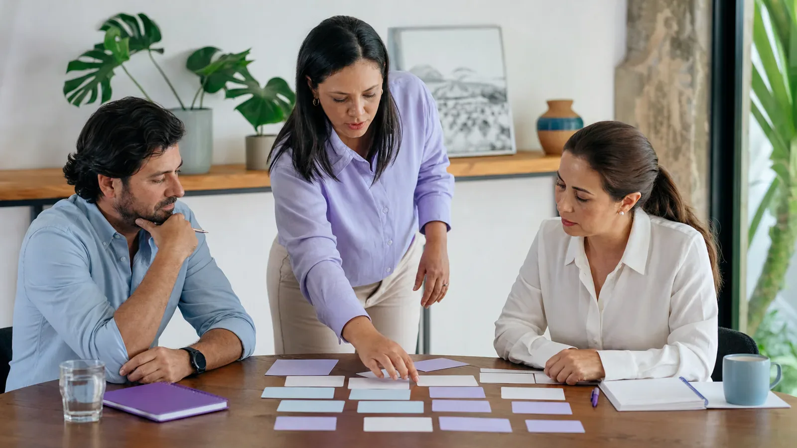 Managers compare employee-development priorities with a human-resources facilitator.